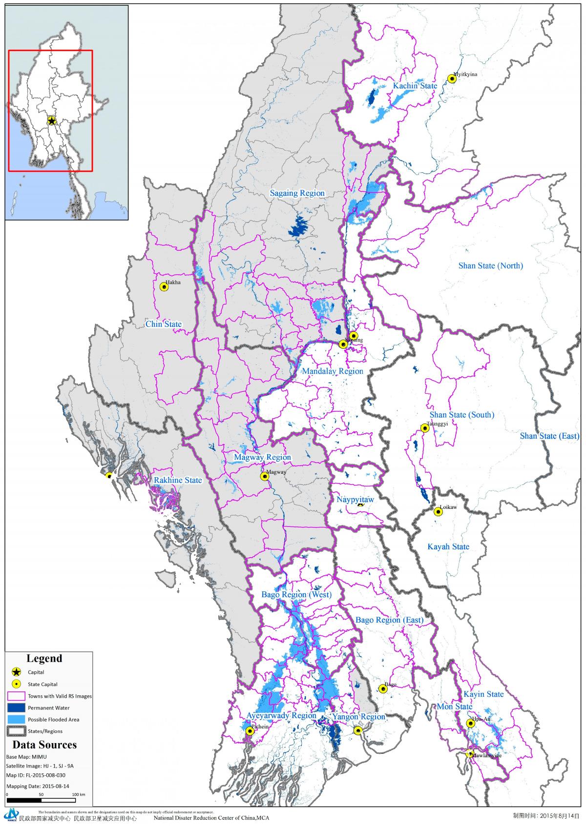 Mimu Myanmar haritası 