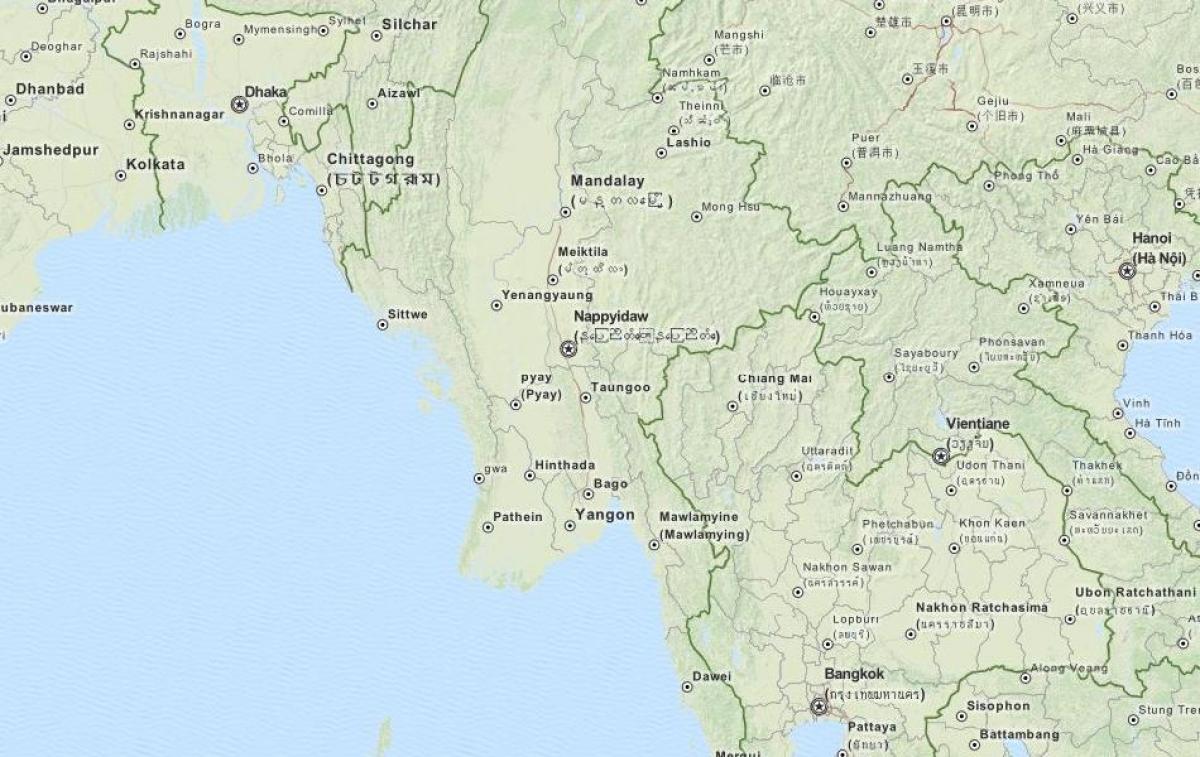 Myanmar için gps harita 