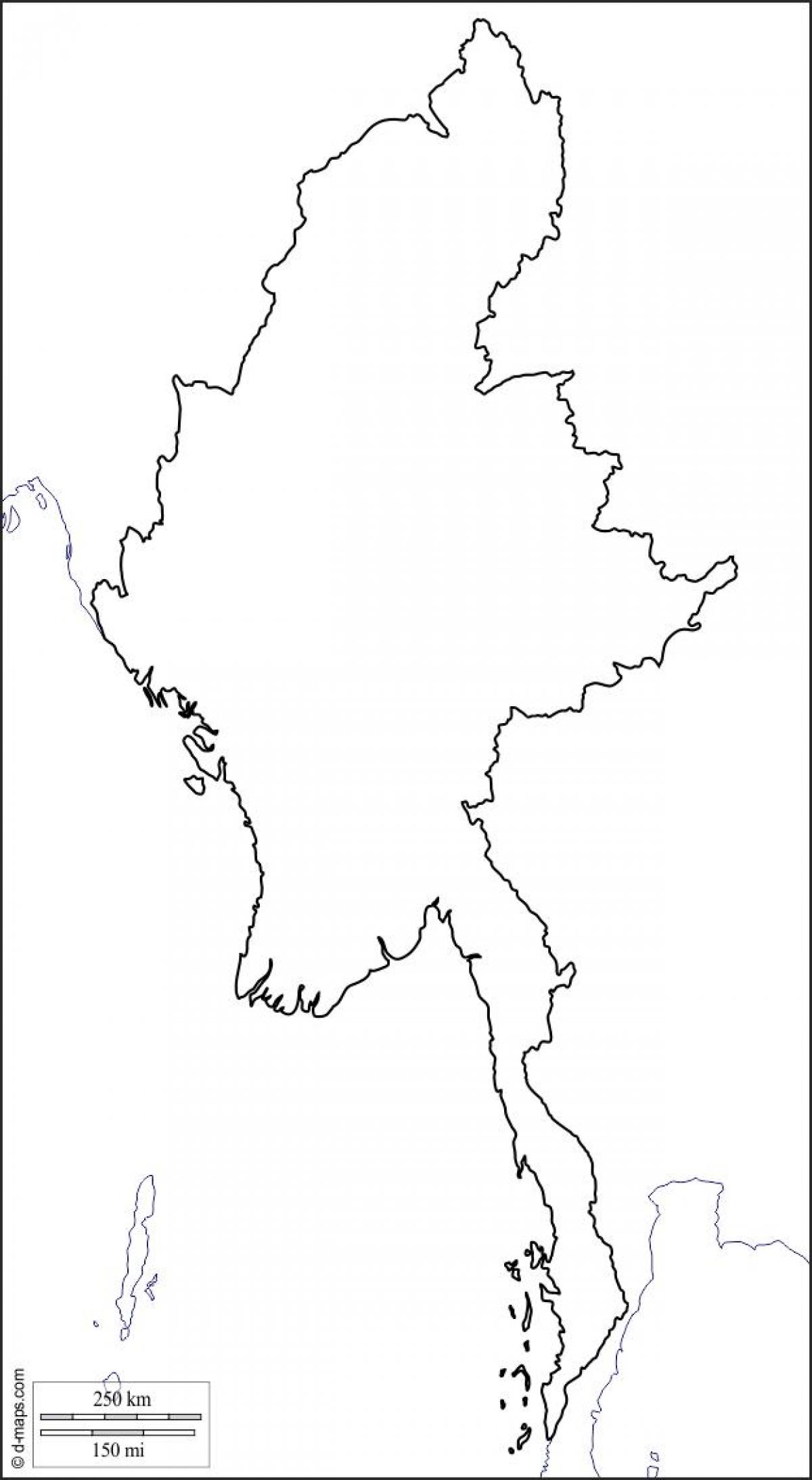 Myanmar açmaya haritası 