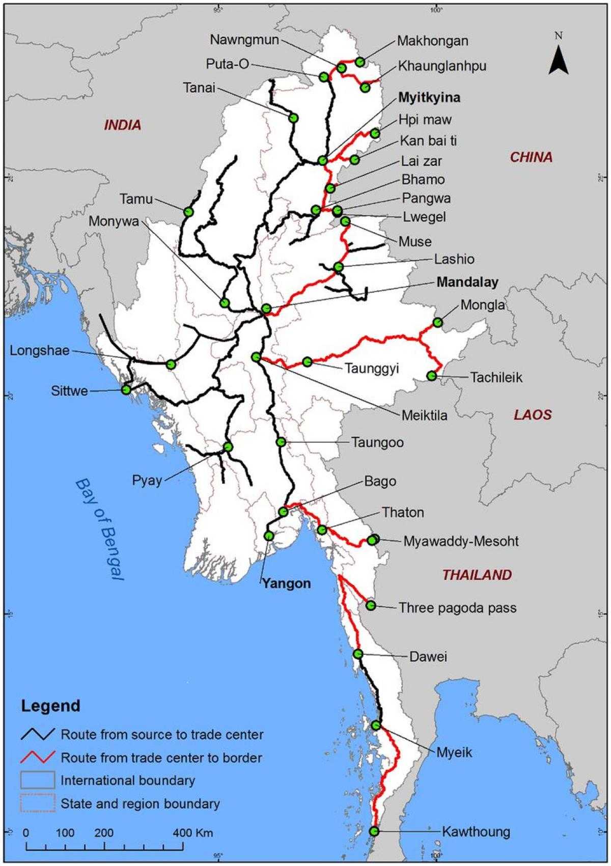 Myanmar yol haritası detaylı