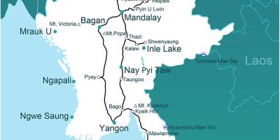 Bir harita Myanmar